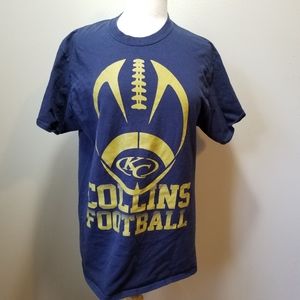 C Sports Collins Football T-shirt Size Medium